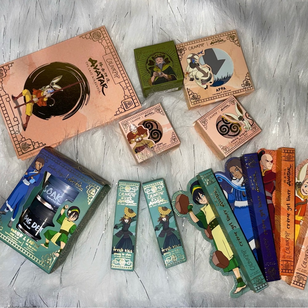 Colourpop Avatar, The Last Airbender makeup collection. New never used